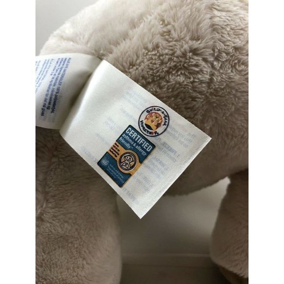 Build A Bear‎ Light Brown Tan Plush 12" Sitting Bear Asthma & Allergy Friendly - Picture 10 of 12